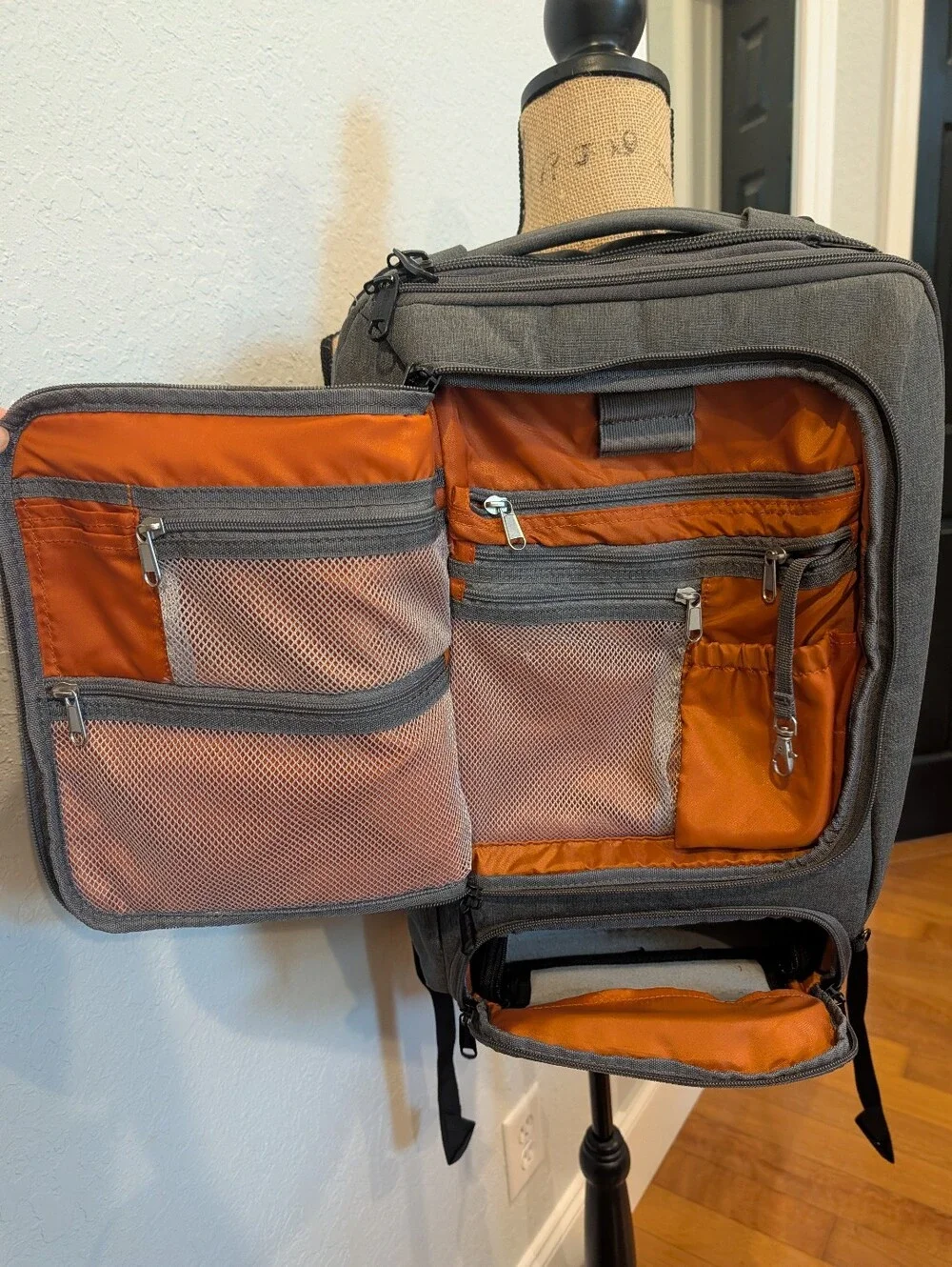 eBags Professional Slim Laptop Backpack in Heathered Gray